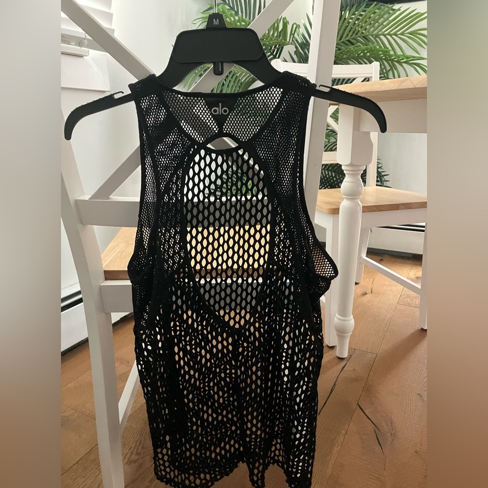 Alo Yoga Net Tank Black M